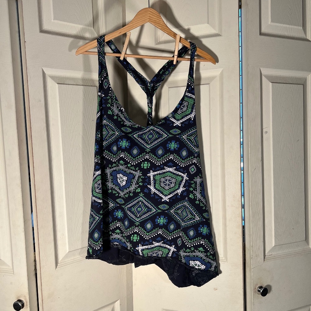 Lady 12 Multicolor Tank Top Size 4XL